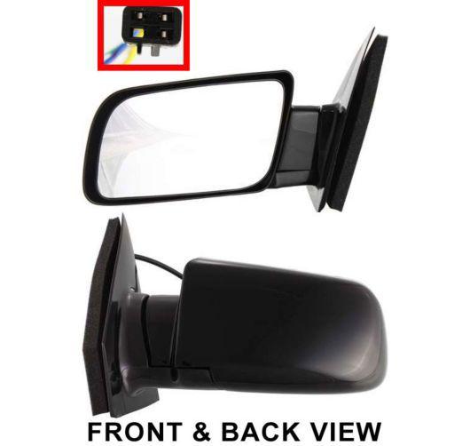 00-05 chevy astro van folding power black mirror lh left driver side door