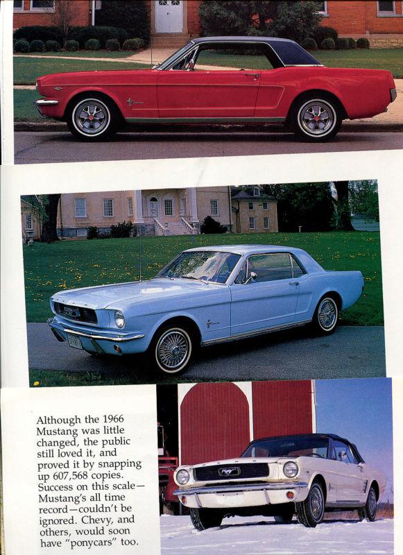 1964 1965 1966  ford mustang  20 page color article 2+2 gt