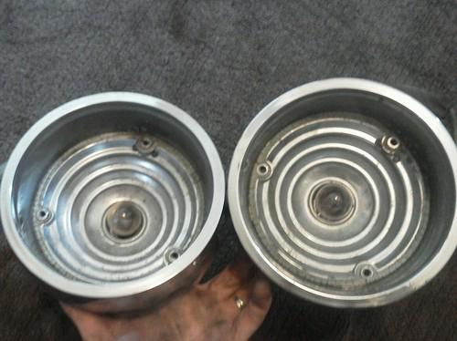 2 1966 plymouth belvedere 2 front turn signal bezels chrome 