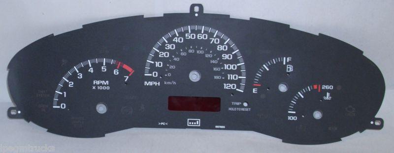 2000 chevy malibu gm 3.1l 3100 ip instrument panel gauge cluster face 09376855