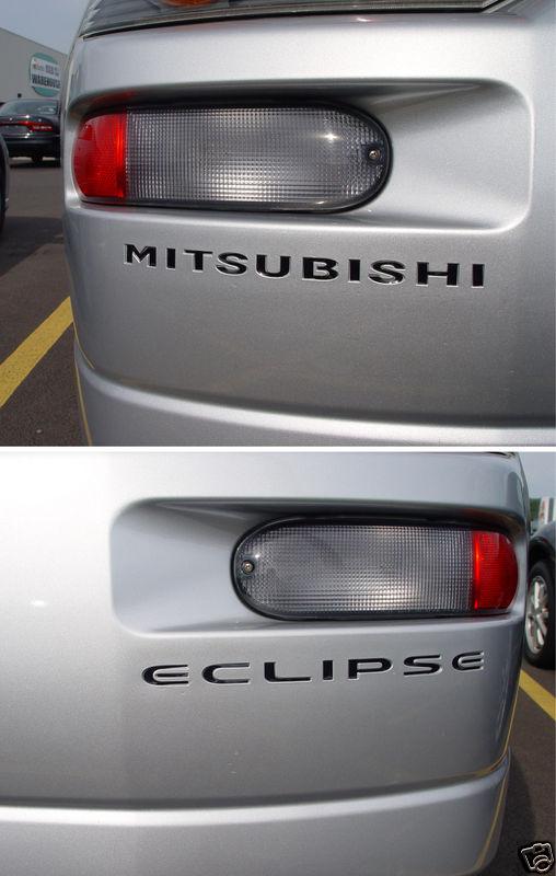  mitsubishi eclipse rear bumper decal graphic inserts 00 01 02 03 04 05