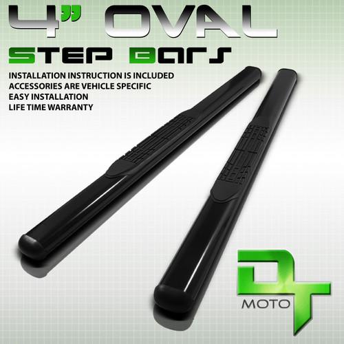 99-13 ford f250 f350 superduty regular cab 4" oval side step nerf bar black