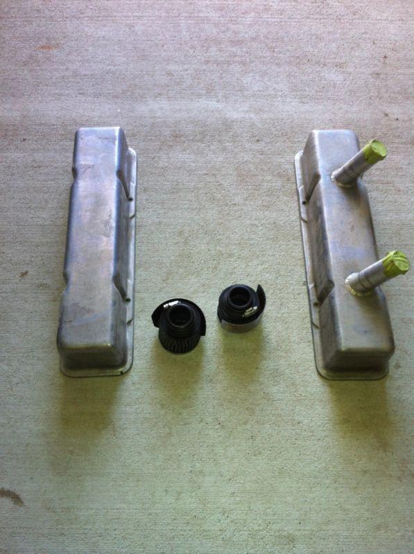 Sprint car midget micro sprint racing valve covers with oil breather pair