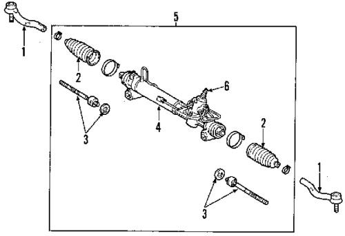 Toyota 4425007101 genuine oem factory original steering gear