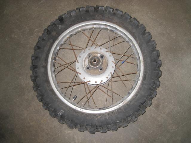 Kawasaki kd80-m -rear wheel and tire for parts