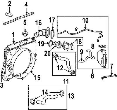 Chevrolet 89018399 genuine oem factory original radiator mount bracket