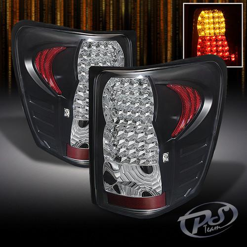 99-04 jeep grand cherokee suv led black tail lights brake lamps left & right