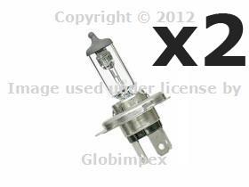 Saab 94-03 bulb (9003) 12v - 55w/60w halogen h4 headlight oem (2) +warranty