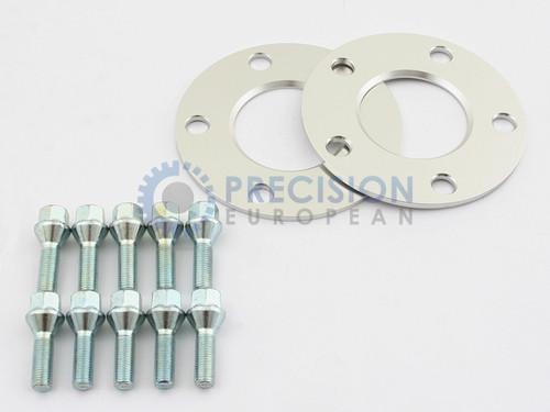 5mm bmw 5x120 wheel spacers 72.6 | 10 silver lug bolts | e90 e92 e36 e46 e82 e88