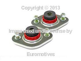 Bmw (84-06) shock mount set billet alum + urethane bushings e46 e36 e36.7 e30