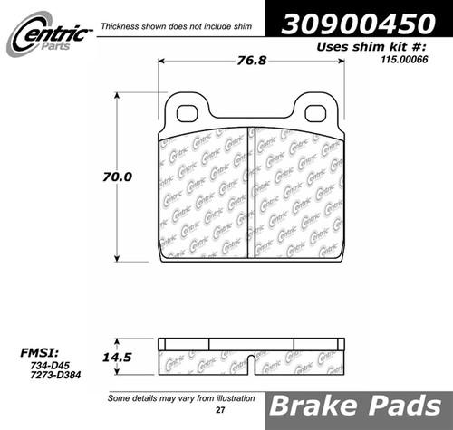 Centric-power slot 309.00450 street performance 75-94 spider