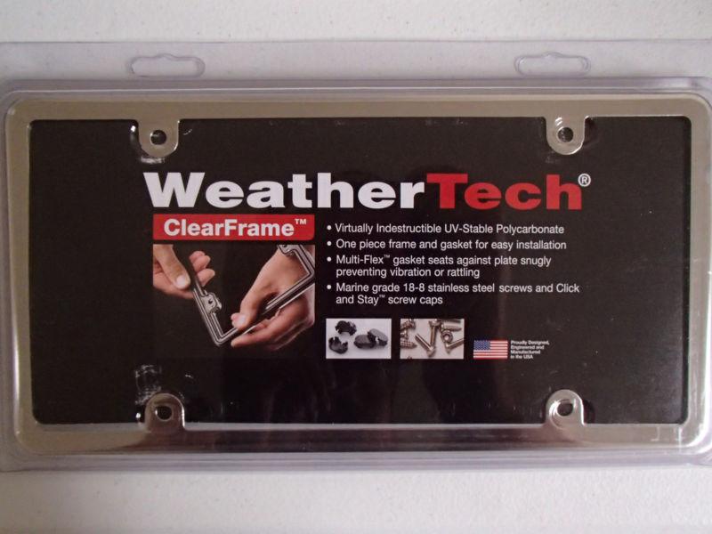 Weathertech clearframe, brushed stainless