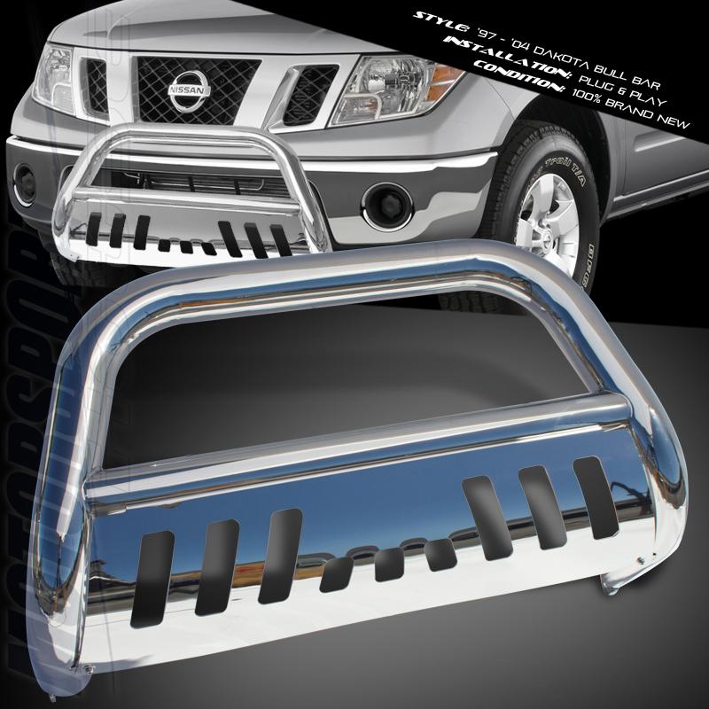 Buy NISSAN 05-12 SUV BULL BAR BUMPER GRILLE GUARD PUSH CHROME UPPER JDM ...