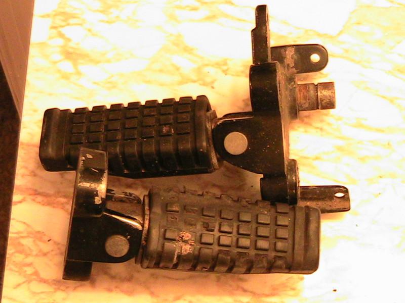 1990 kawasaki ex500 ninja ex 500 footpegs foot pegs foot rests rider's front