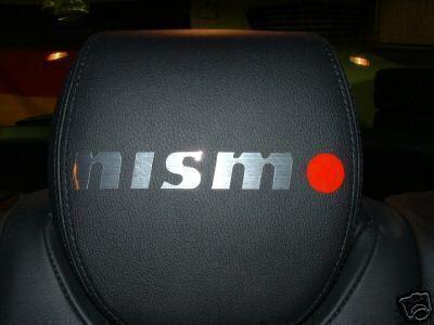 4  headrest badge decal nissan *nismo*