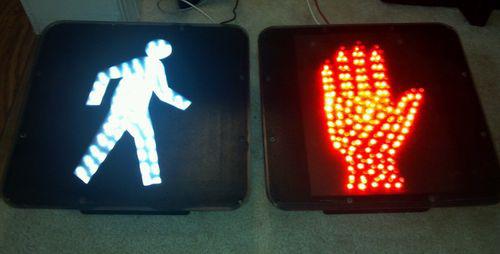 Retired 2002 d.c pedestrian traffic sign for your man cave / nascar room