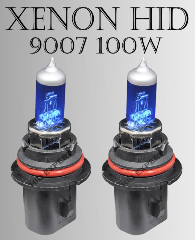 9007 /hb5 100w x2  hi/ lo beam pef. fit socket white 12v gas bulbs ed2alb usdot