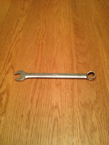 Snap on - 15mm wrench,combination,12-point ,metric, vintage logo part# oexm150