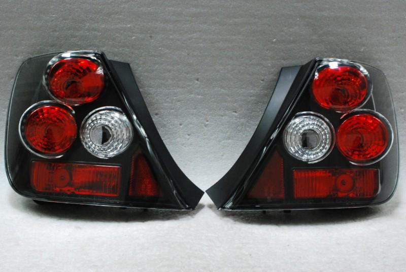 02-05 civic si 3dr hatchback altezza black tail lights brake lamps left+right