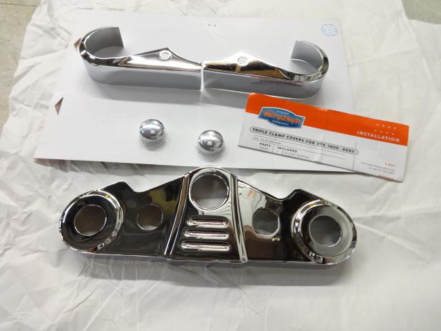 Honda vtx1800 c  and f models 2002-2008  chrome triple clamp covers kit