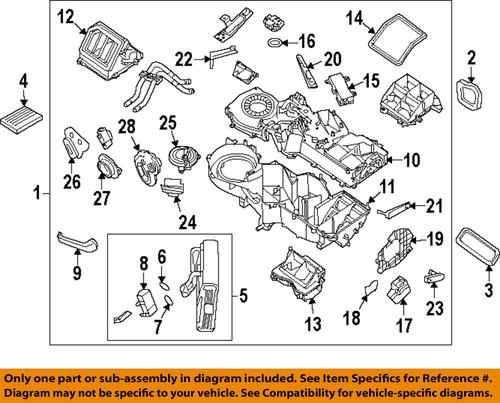 Nissan oem 27226zh00a blower motor/hvac blower motor