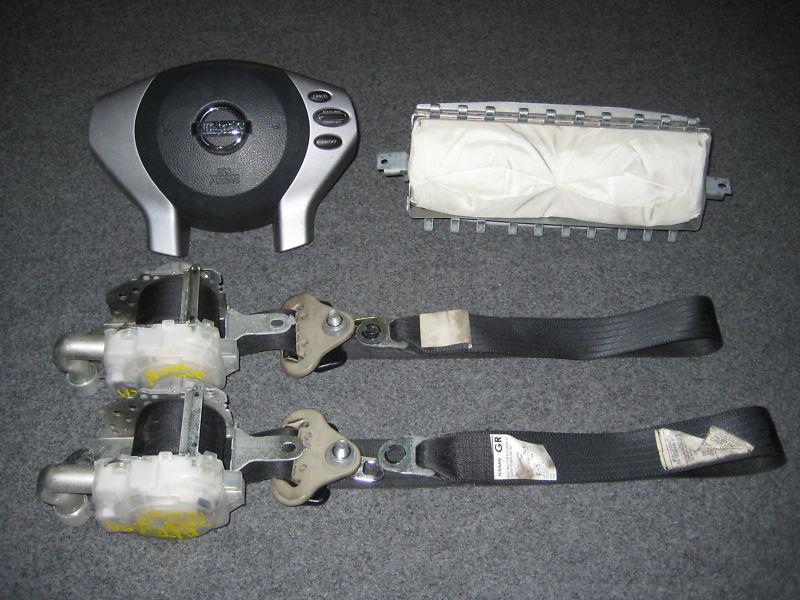 07 08 09 10 11 12 nissan altima airbag set driver passenger air bag w/seatbelts