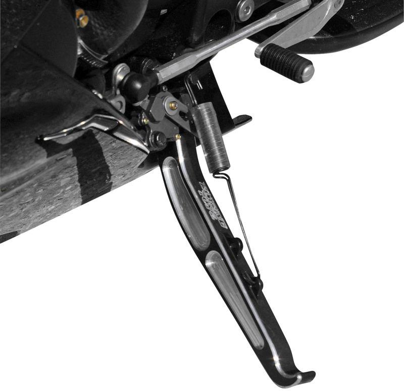 Roaring toyz engraved lowering kickstand - black  rtk 555 dnb