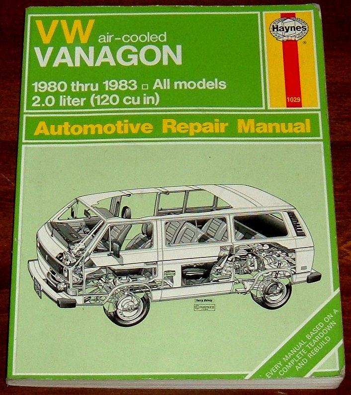 Vw air-cooled vanagon repair manual - 1980-1983 