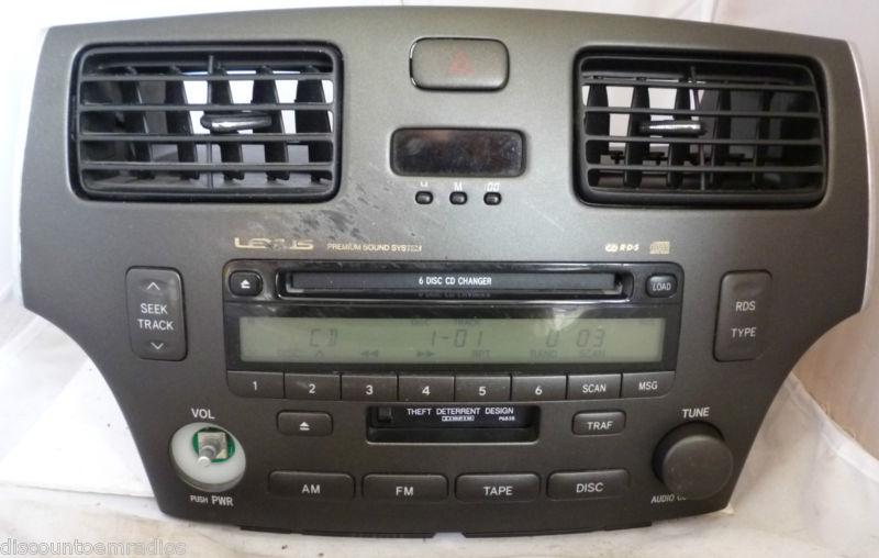  03 04 lexus es330 es300 radio 6 disc changer cd player p6838 86120-33511 oem