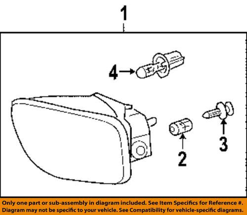 Chevrolet gm oem 15076246 fog light-fog lamp assembly