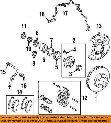 Toyota oem 0446504050 brake pad or shoe, front/disc brake pad