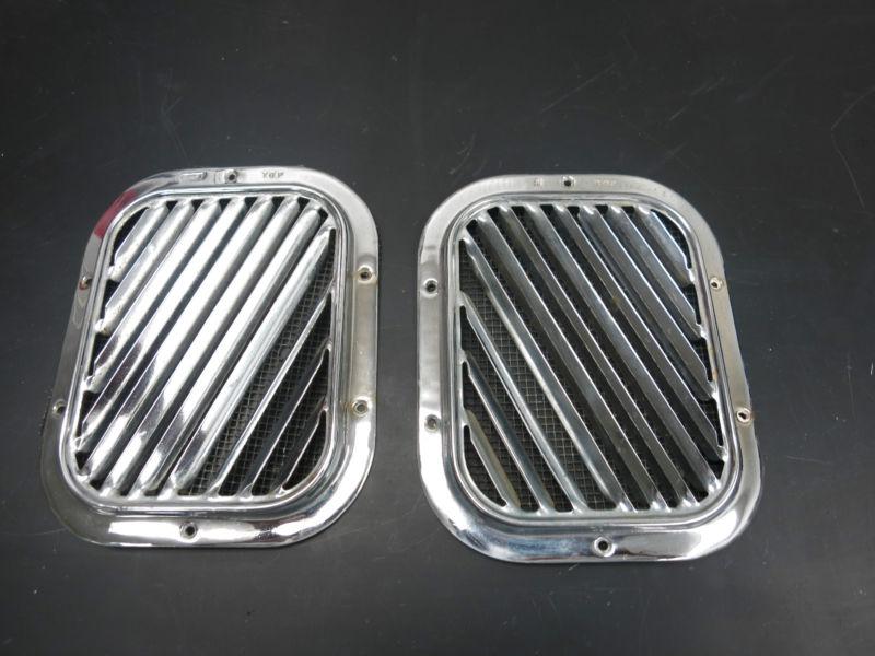 1956 pontiac safari star chief chrome kick panel air vents