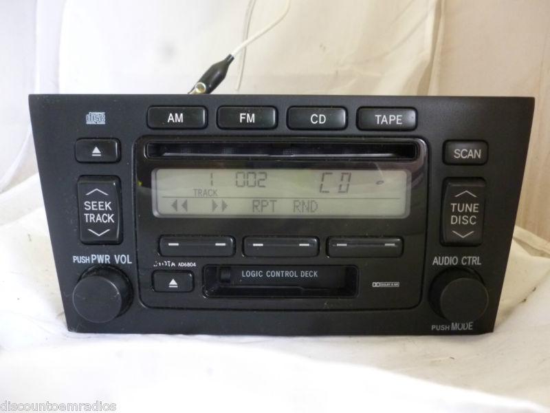 00-04 toyota avalon radio cd cassette player ad6804 86120-ac080 *  