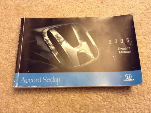 2005 honda accord owners manual 