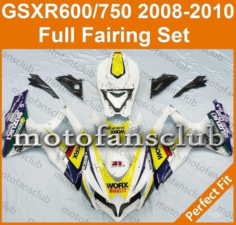 Fit suzuki gsxr 750 gsxr 600 08 09 10 gsx-r 2008 2009 2010 fairing #42 b