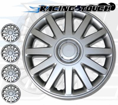 4pcs set 16" inches metallic silver hubcaps wheel cover rim skin hub cap #610