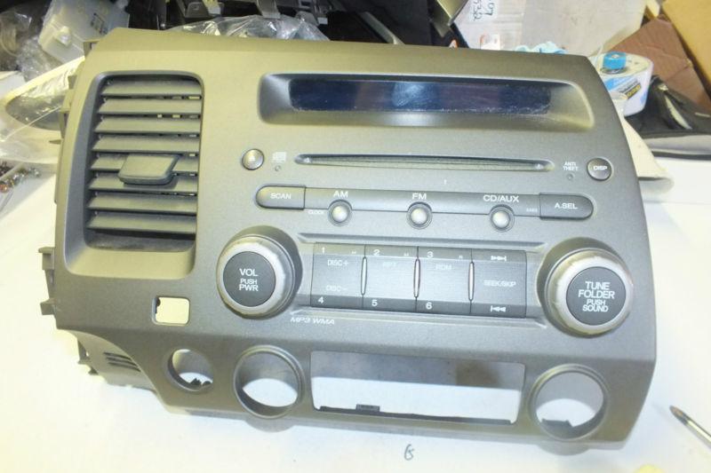 2006 2007 2008 2009 honda civic mp3 cd radio 39101-sna-a010-m1 oem w