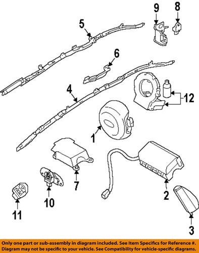 Subaru oem 98271aj03a air bag-passenger air bag