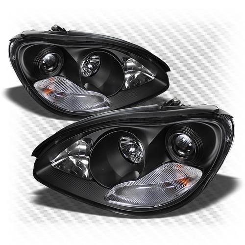 03-06 mercedes w220 s-class black projector headlights (hid models only) upgrade