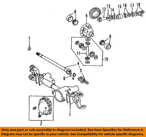 Dodge oem 68029449aa front axle & carrier-axle housing