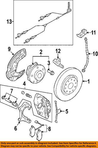 Volkswagen oem 1k0615301m disc brake rotor/front brake rotor/disc