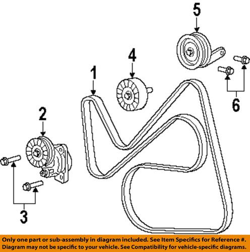 Mazda oem zzc215940 drive belt idler pulley/idler pulley