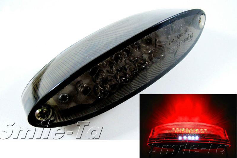 Smoke motorcycle led brake tail light dirt bike mx café racer -