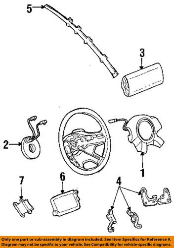 Jeep oem 5js061x9af air bag module-driver air bag