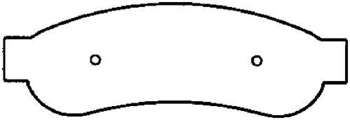 Bendix mkd1334fm brake pad or shoe, rear-fleet metlok brake pad