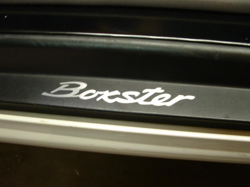 (2) door step decal sticker badge accent "boxster"