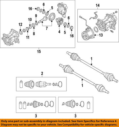 Mazda oem ke012797x axle & differential-coupling