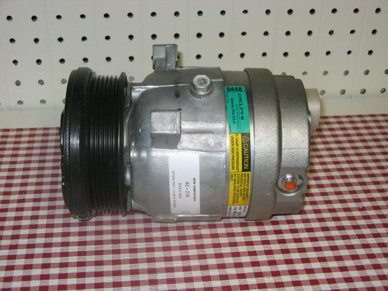 58972 new delphi (5448) ac compressor w/ clutch