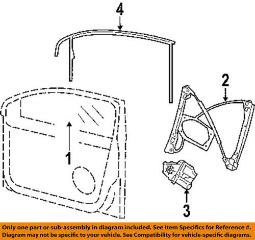 Volkswagen oem 1k5837461b window regulator