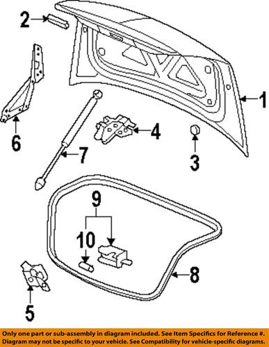 Gm oem 20815646 trunk lid-latch